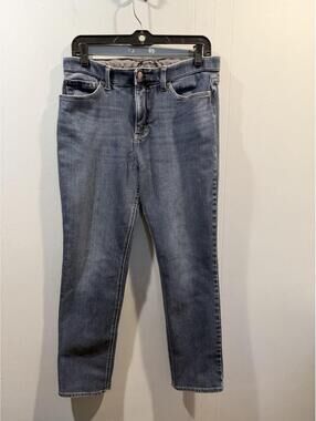 Womens Lee Jeans Slim Fit Straight Leg Mid Rise Size 12 Medium Blue